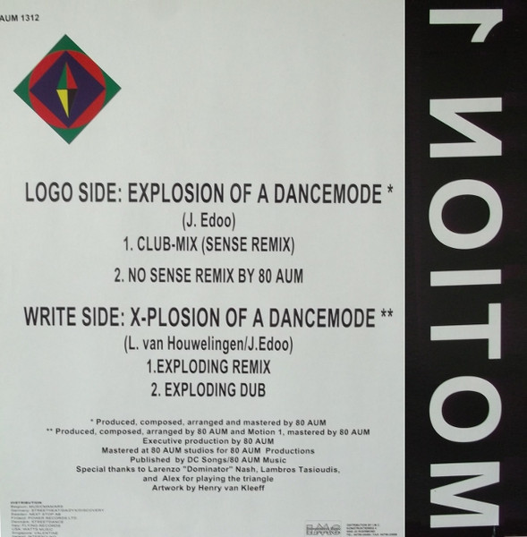 Motion 1 - Explosion Of A Dancemode | 80 Aum Records (AUM 1312) - 2