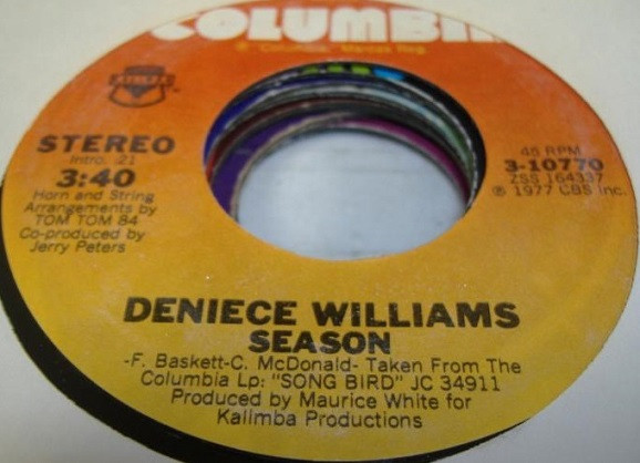 Deniece Williams - Season / God Is Amazing | Columbia (3-10770)
