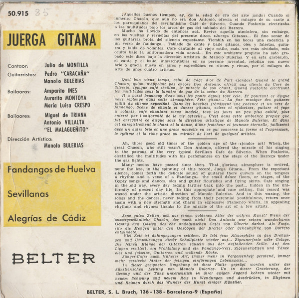 Various - Juerga Gitana | Belter (50.915) - 2