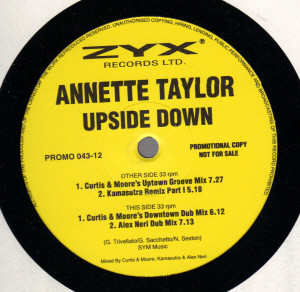 Annette Taylor - Upside Down | ZYX Records Ltd. (PROMO 043-12) - main