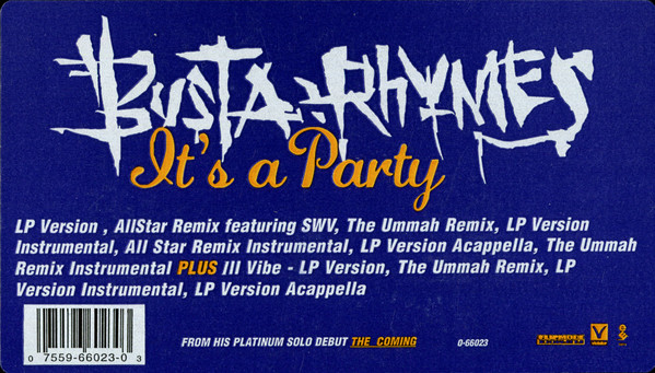 Busta Rhymes - It's A Party | Elektra (0-66023) - 4