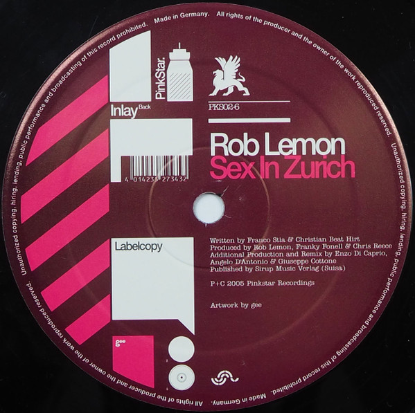 Rob Lemon - Sex In Zurich | PinkStar Records (PKS002-6) - 2 Rob Lemon - Sex In Zurich | PinkStar Records (PKS002-6) - 2