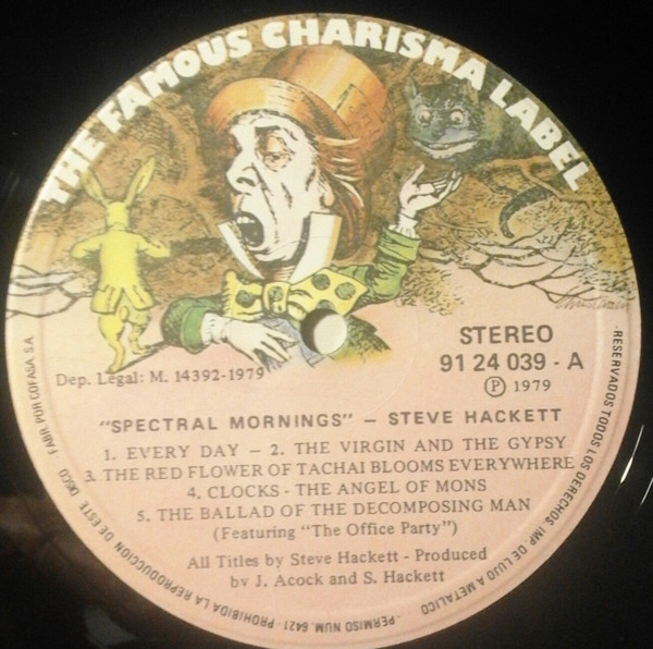 Steve Hackett - Spectral Mornings | Charisma (91 24 039) - 3
