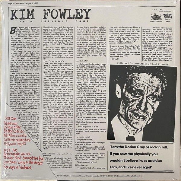 Kim Fowley - Living In The Streets | Mono-Tone Records (038) - 3