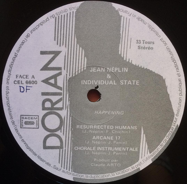 Jean Néplin & Individual State - Happening | Celluloid (CEL 6600) - 3