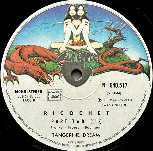 Tangerine Dream - Ricochet | Virgin (940 517) - 4