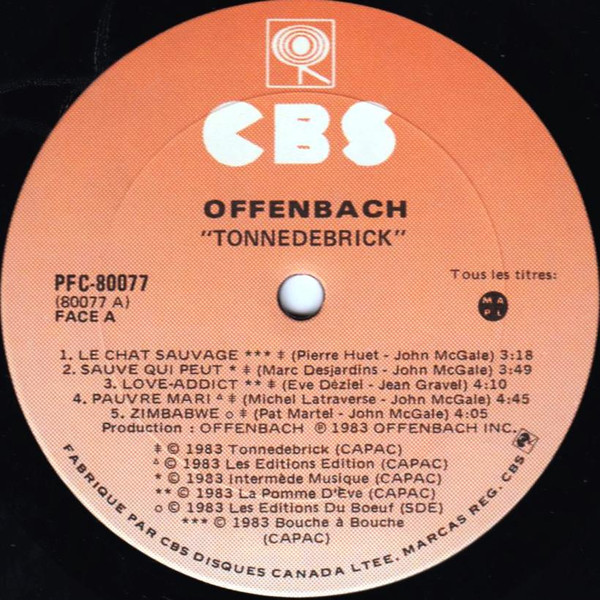 Offenbach - Tonnedebrick | CBS (PFC 80077) - 3