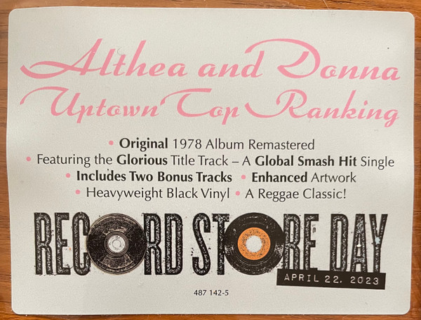 Althea & Donna - Uptown Top Ranking | Universal Music Recordings (487 142-5) - 2 Althea & Donna - Uptown Top Ranking | Universal Music Recordings (487 142-5) - 2