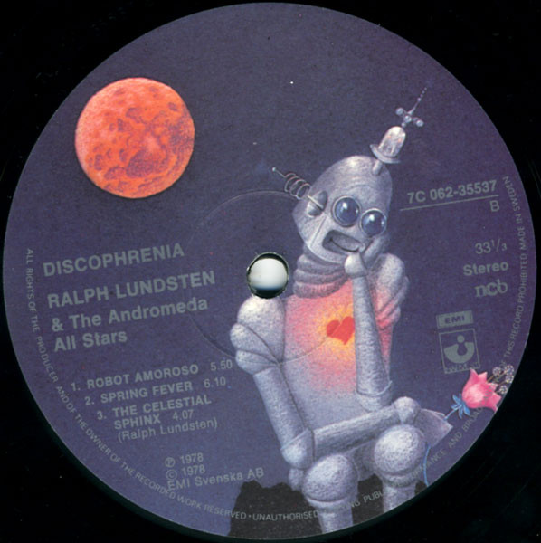 Ralph Lundsten And The Andromeda All Stars - Discophrenia | Harvest (7C 062-35537) - 3