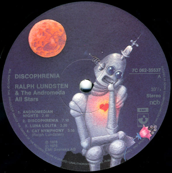Ralph Lundsten And The Andromeda All Stars - Discophrenia | Harvest (7C 062-35537) - 2