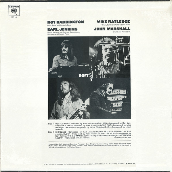 Soft Machine - Seven | Columbia (PC 32716) - 2 Soft Machine - Seven | Columbia (PC 32716) - 2