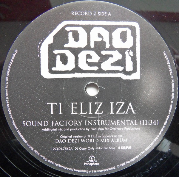 Dao Dezi - Ti Eliz Iza | Parlophone (12CLDJ 756) - 2 Dao Dezi - Ti Eliz Iza | Parlophone (12CLDJ 756) - 2