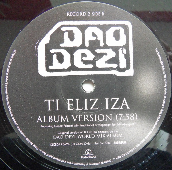 Dao Dezi - Ti Eliz Iza | Parlophone (12CLDJ 756) - 3 Dao Dezi - Ti Eliz Iza | Parlophone (12CLDJ 756) - 3