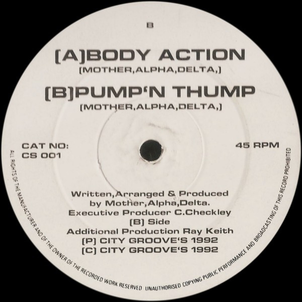 Mother, Alpha, Delta - Volume One | City Groove's (CS 001) Mother, Alpha, Delta - Volume One | City Groove's (CS 001)