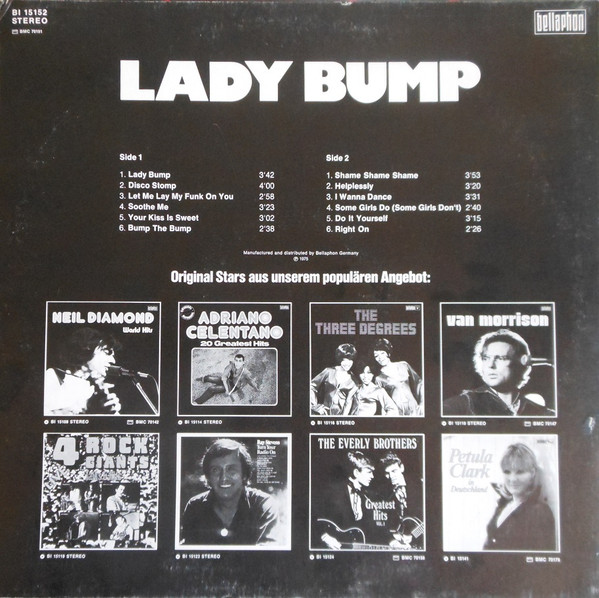 Various - Lady Bump - Disco Hits | Bellaphon (BI 15152) - 2
