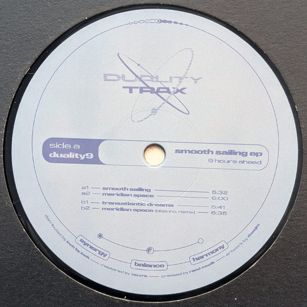 9 Hours Ahead - Smooth Sailing EP | Duality Trax (DUALITY9)