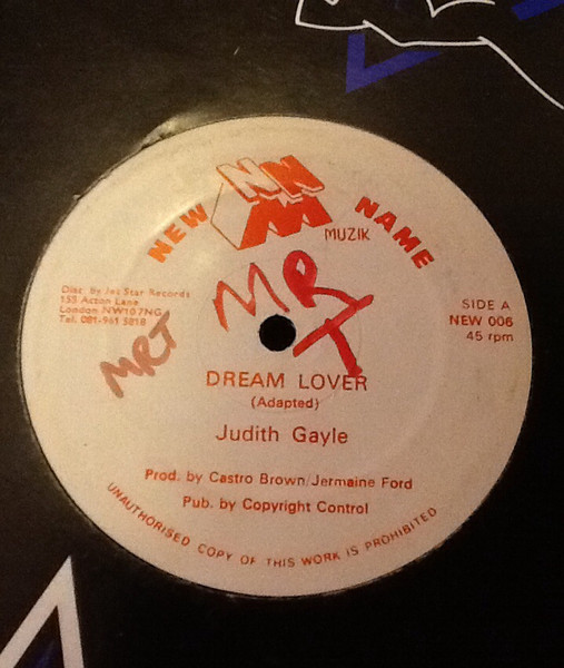 Judith Gayle - Dream Lover | New Name Muzik (NEW 006) - main
