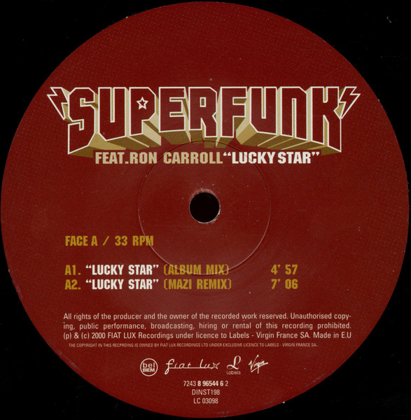 Superfunk - Lucky Star | Labels (7243 8 96544 6 2) - 3
