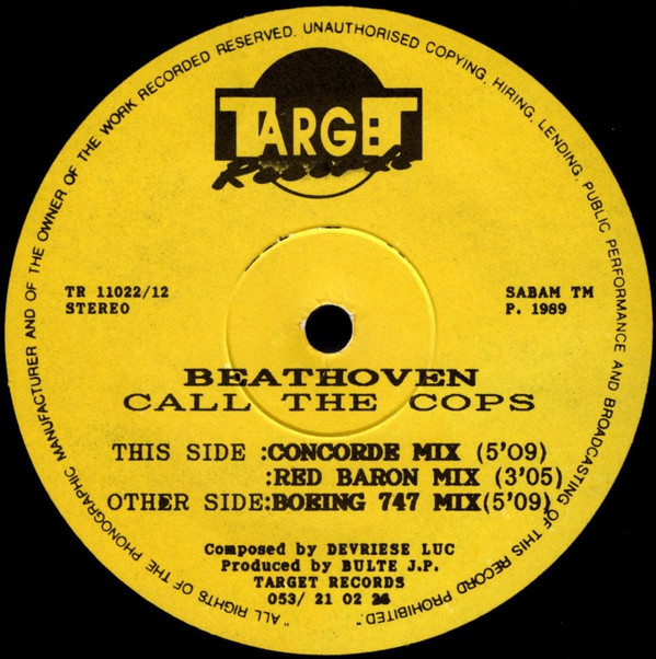 Beathoven - Call The Cops | Target Records (TR 11022/12) - 3