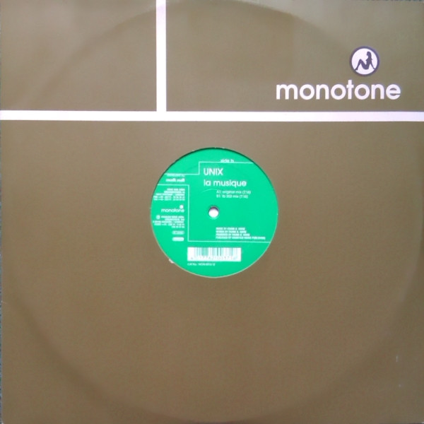 Unix - La Musique | Monotone Records (MON-0010-12) - 3