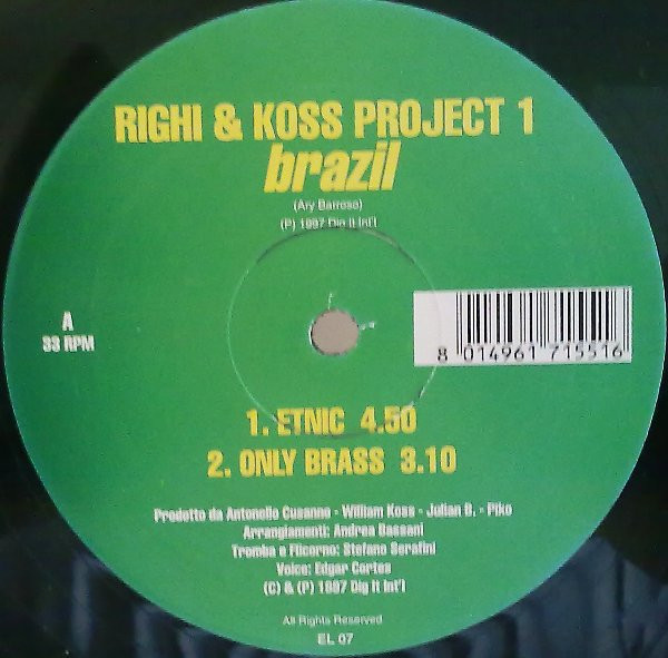 Righi & Koss Project I - Brazil | Evasioni Latine (EL 07)