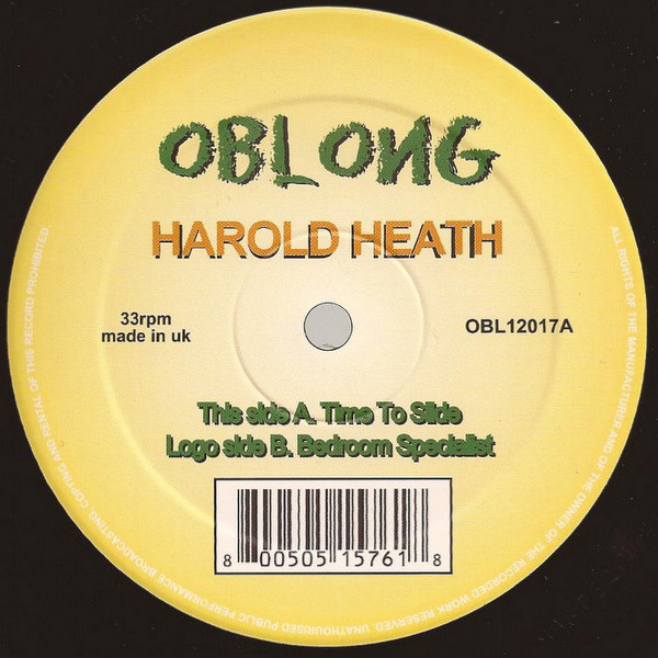 Harold Heath - Time To Slide | Oblong Records (OBL12017) - main