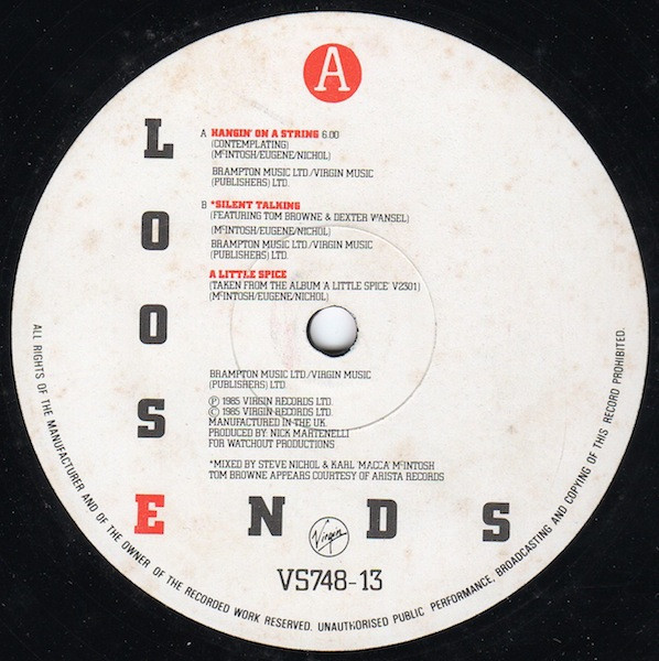 Loose Ends - Hangin' On A String / Silent Talking | Virgin (VS 748-13) - main