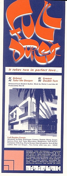 Full Duplex - It Takes Two In Perfect Love... | Minifunk (MFR 004/97) - 3 Full Duplex - It Takes Two In Perfect Love... | Minifunk (MFR 004/97) - 3