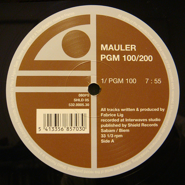 Mauler - PGM 100/200 | Shield Records (SHLD 05)