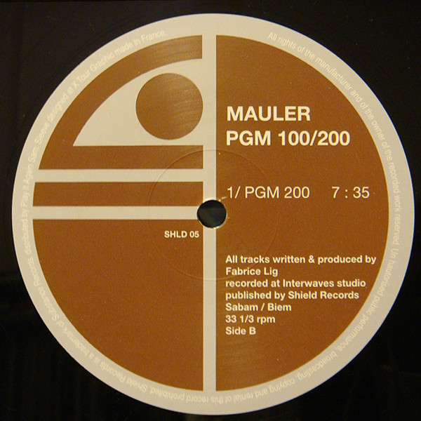 Mauler - PGM 100/200 | Shield Records (SHLD 05) - 2