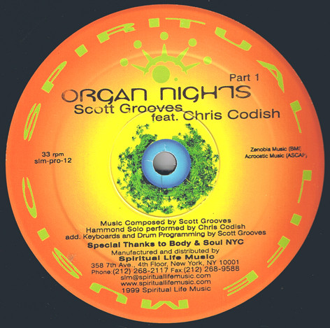 Scott Grooves Feat. Chris Codish - Organ Nights (Part 1) | Spiritual Life Music (slm-pro-12) - main