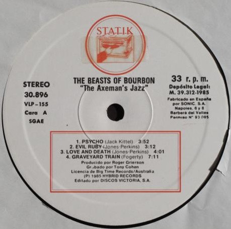 The Beasts Of Bourbon - The Axeman's Jazz | Victoria (VLP-155) - 3 The Beasts Of Bourbon - The Axeman's Jazz | Victoria (VLP-155) - 3
