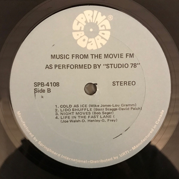 Studio '78 - Music From The Movie "FM" | Springboard (SPB-4108)