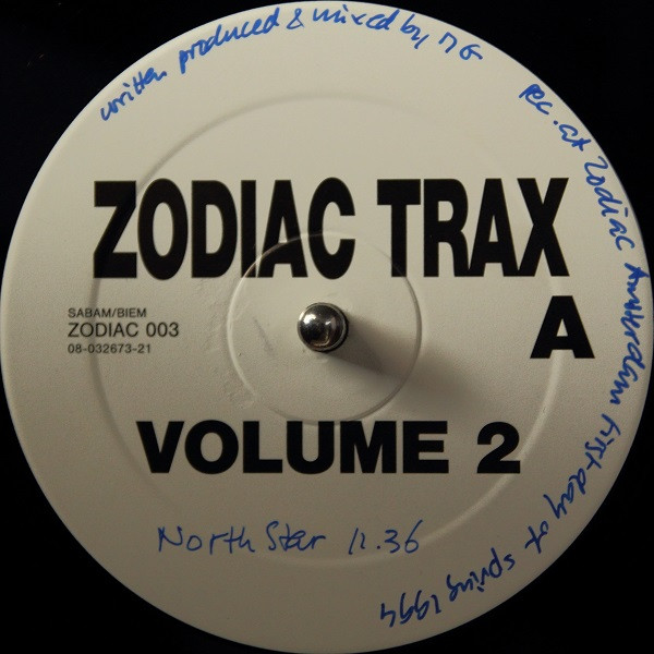 Zodiac Trax - Zodiac Trax Volume 2 | Zodiac Records (ZODIAC 003) Zodiac Trax - Zodiac Trax Volume 2 | Zodiac Records (ZODIAC 003)