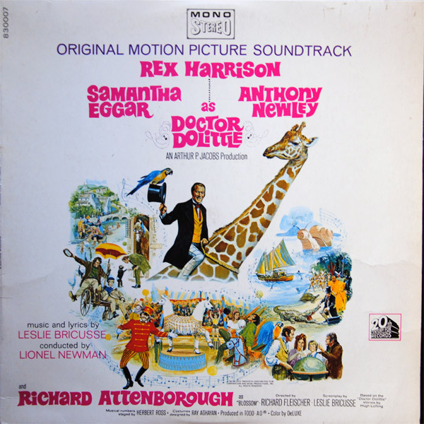 Leslie Bricusse - Doctor Dolittle Original Motion Picture Soundtrack | 20th Century Fox Records (830007)