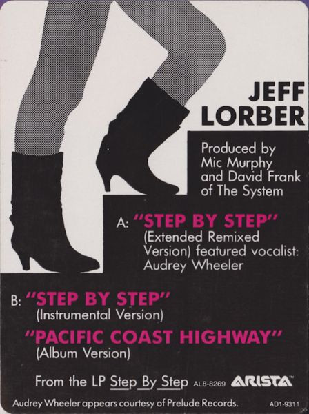 Jeff Lorber Featuring Audrey Wheeler - Step By Step | Arista (AD 1-9311) - 3