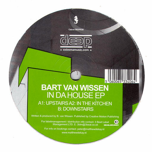 Bart Van Wissen - In Da House EP | Deep Records (DEEP030)
