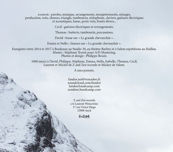 Fandor - J'Ai Patienté Toute Ma Vie | Z & Zoé Records (ZAZ) - 2