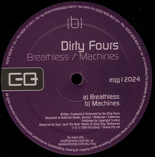 Dirty Fours - Breathless / Machines | EQ [Grey] (eqg12024) - 3