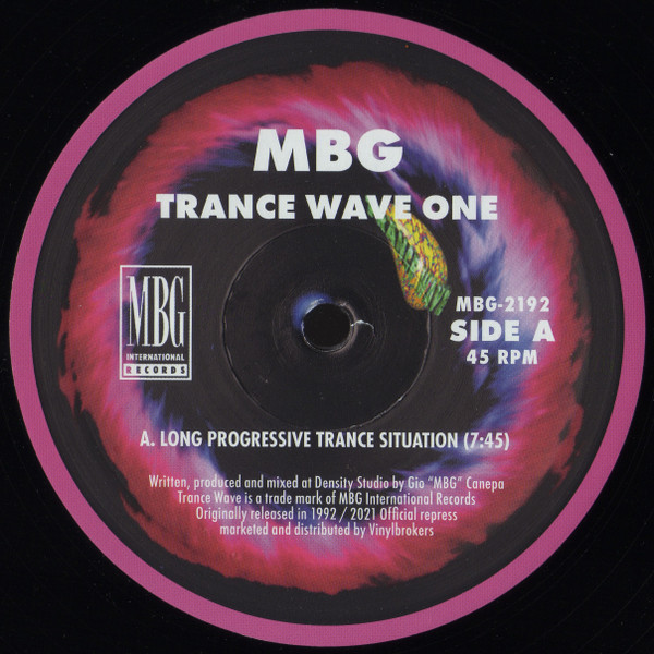 MBG - Trance Wave One (The Other Face Of MBG) | MBG International Records (MBG 2192) - 3 MBG - Trance Wave One (The Other Face Of MBG) | MBG International Records (MBG 2192) - 3