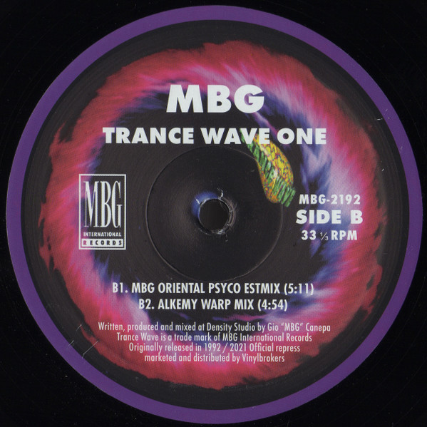 MBG - Trance Wave One (The Other Face Of MBG) | MBG International Records (MBG 2192) - 4 MBG - Trance Wave One (The Other Face Of MBG) | MBG International Records (MBG 2192) - 4