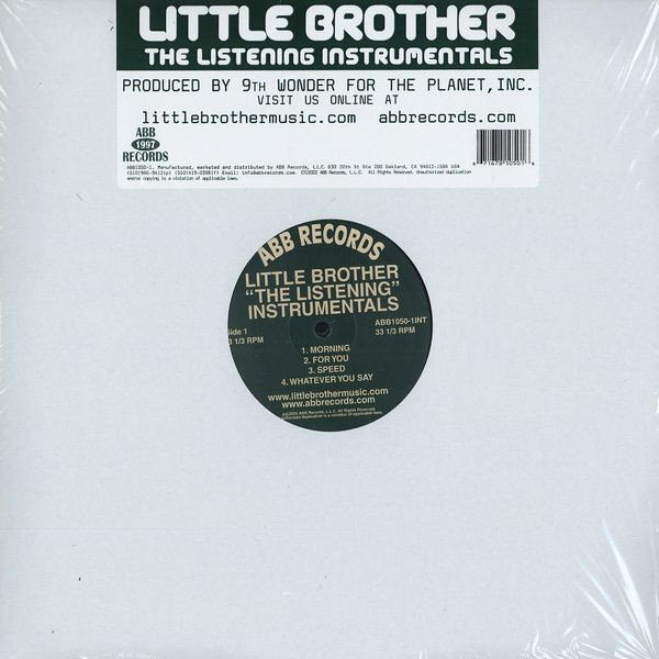 Little Brother - The Listening (Instrumentals) | ABB Records (ABB 1050-1INT) Little Brother - The Listening (Instrumentals) | ABB Records (ABB 1050-1INT)