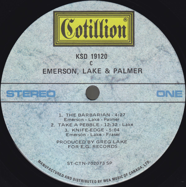 Emerson, Lake & Palmer - Emerson, Lake & Palmer | Cotillion (KSD 19120) - 3