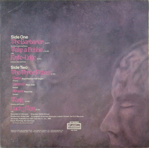 Emerson, Lake & Palmer - Emerson, Lake & Palmer | Cotillion (KSD 19120) - 2