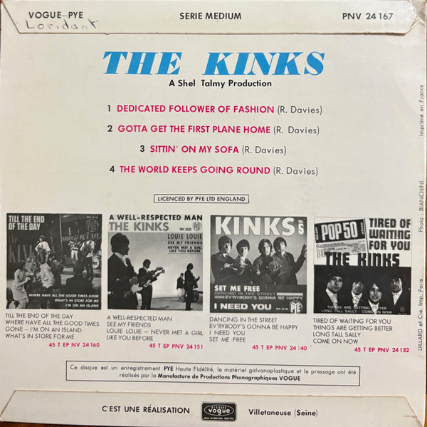 The Kinks - Dedicated Follower Of Fashion | Pye Records (PNV 24 167) - 2
