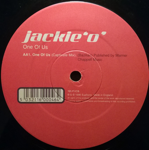 Jackie 'O' - Breakfast At Tiffany's / Love Found Me  / One Of Us | Euphoric (12UPHO5) - 3