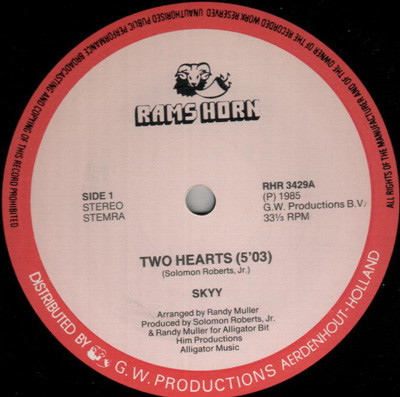 Skyy - Two Hearts | Rams Horn Records (RHR 3429)