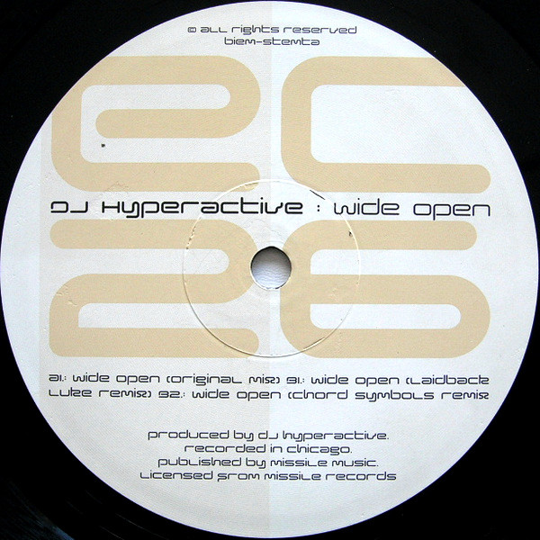 DJ Hyperactive - Wide Open | EC Records (EC 026) - 4