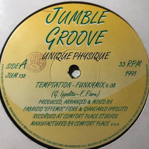 Unique Physique - Temptation | Jumble Groove (JUM 138) - main