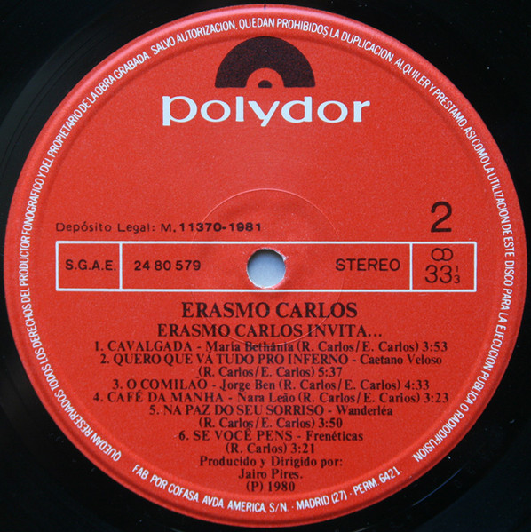 Erasmo Carlos - Erasmo Carlos Invita... | Polydor (24 80 579) - 4 Erasmo Carlos - Erasmo Carlos Invita... | Polydor (24 80 579) - 4